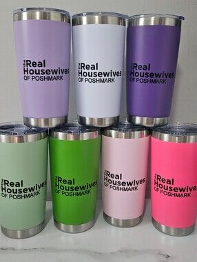 "The Real Housewives Of Poshmark" 20oz Tumbler w/ Lids & Straws- Pick 1